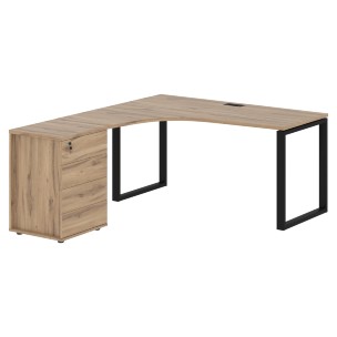 Стол эргономичный с тумбой EQCET 1518(L) 1560х1880х750 EDIS