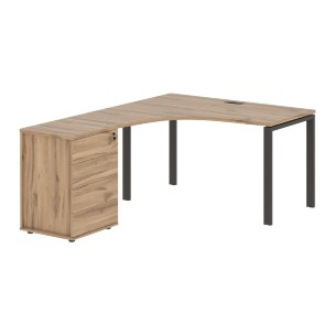 Стол эргономичный с тумбой EUCET 1318(L) 1360х1880х750 EDIS