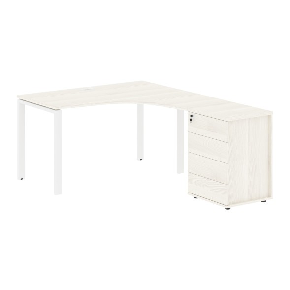 Стол эргономичный с тумбой EUCET 1318(R) 1360х1880х750 EDIS