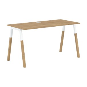 Стол FST 1567 Белый премиум/Белый-Бук 1580х670х733 FORTA