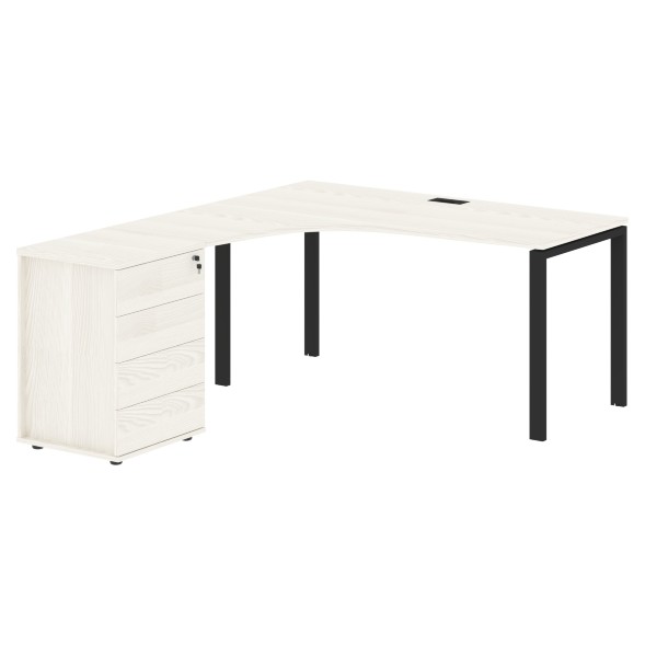 Стол эргономичный с тумбой EUCET 1518(L) 1560х1880х750 EDIS