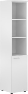 Шкаф колонка с глухой малой дверью (R) и топом XHC 42.5(R) Белый 432х432х1955 XTEN